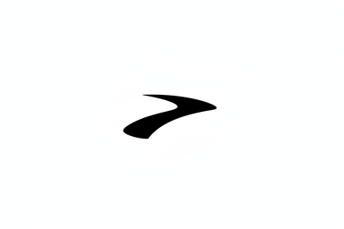 BLACK Brooks Running Logo, ONLY THE LOGO'S SYMBOL NO WORDS 