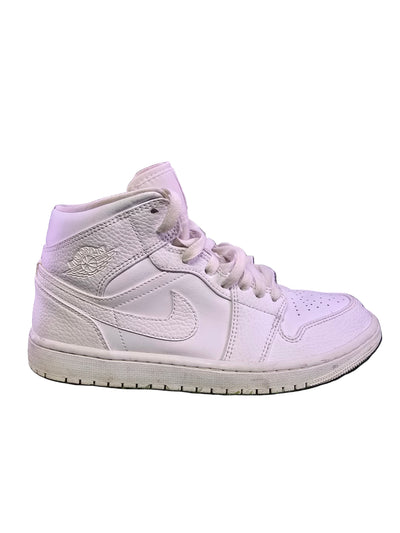 Jordan 1 Retro Mid Triple White - Size 8 Mens